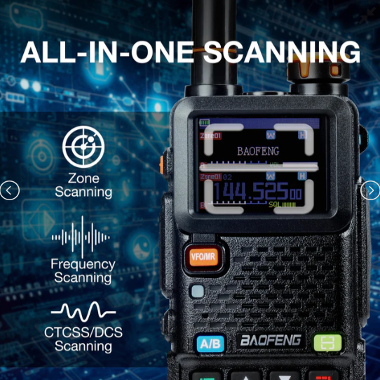 Baofeng - UV-5RH 10w GPS High Power Walkie Talkie 2 way Radio
